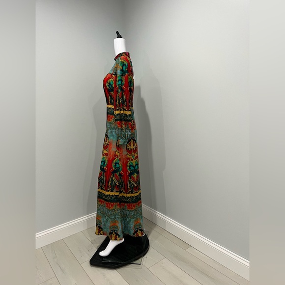 $870 STELLA JEAN  STELLA JEAN Printed Maxi Dress size44/us8 - Picture 8 of 10